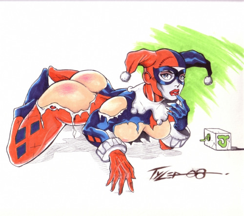 baron von richthofen recommends harley quinn gets spanked pic