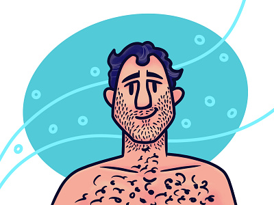 chris weihrauch add cartoon hairy chest photo