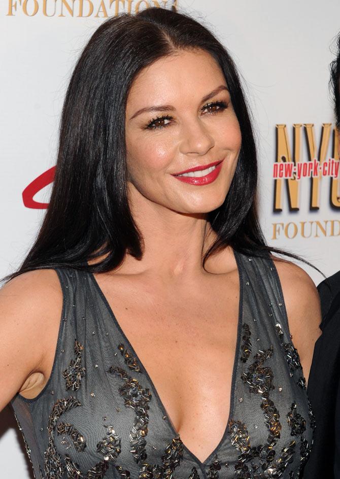 catherine zeta jones cleavage