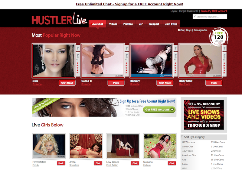 Best of Hustler live cams