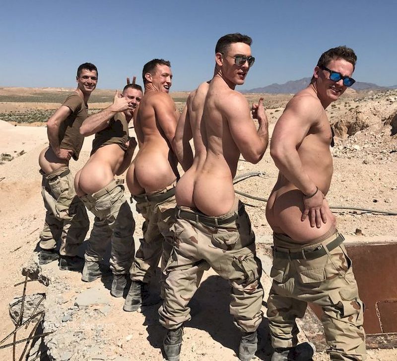 naked military male