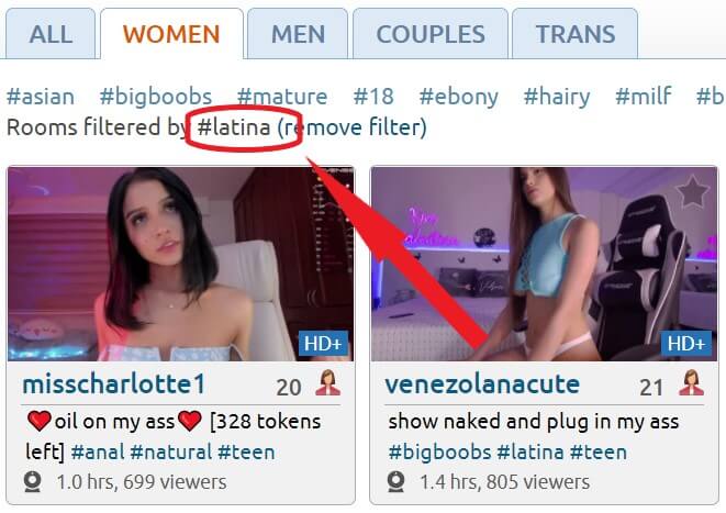 chaturbate latina female