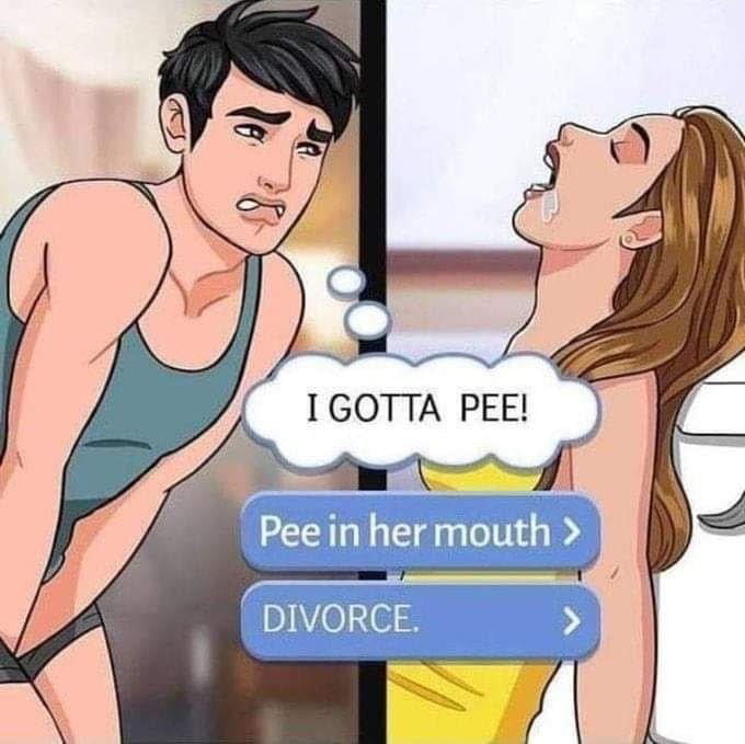 peed in mouth