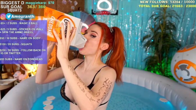 april kosier add amouranth nip photo