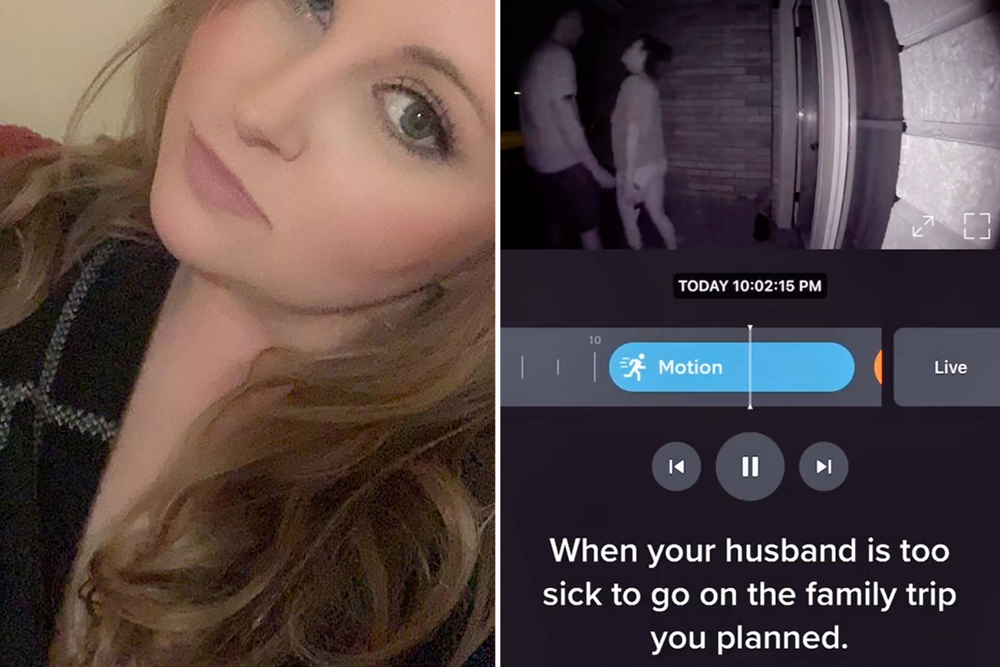 billie thomson add photo wife caught on cam cheating