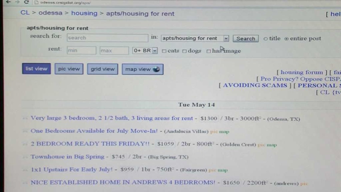 bill smits recommends Odessa Texas Craigslist