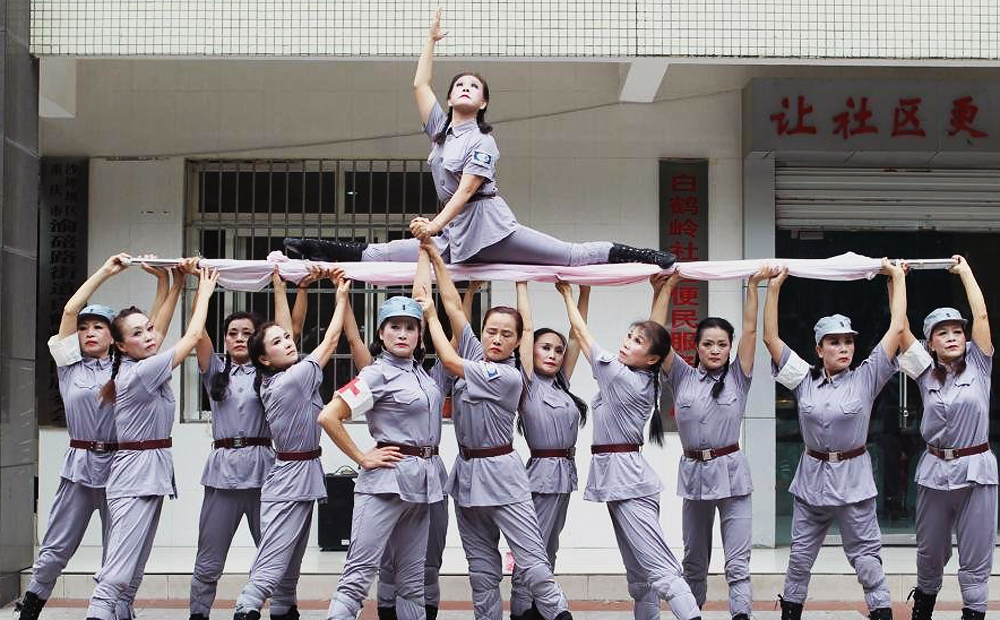 alexa conroy recommends chinese girl dancing in military uniform pic