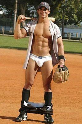 Naked Baseball Guys get bbc