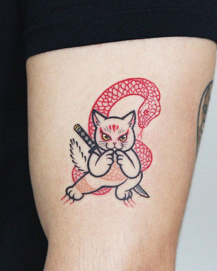 diane weston recommends Tattoo Ninja Kitty