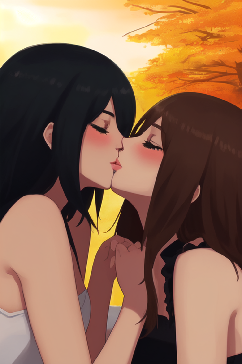 beji george add anime lesbians making out photo