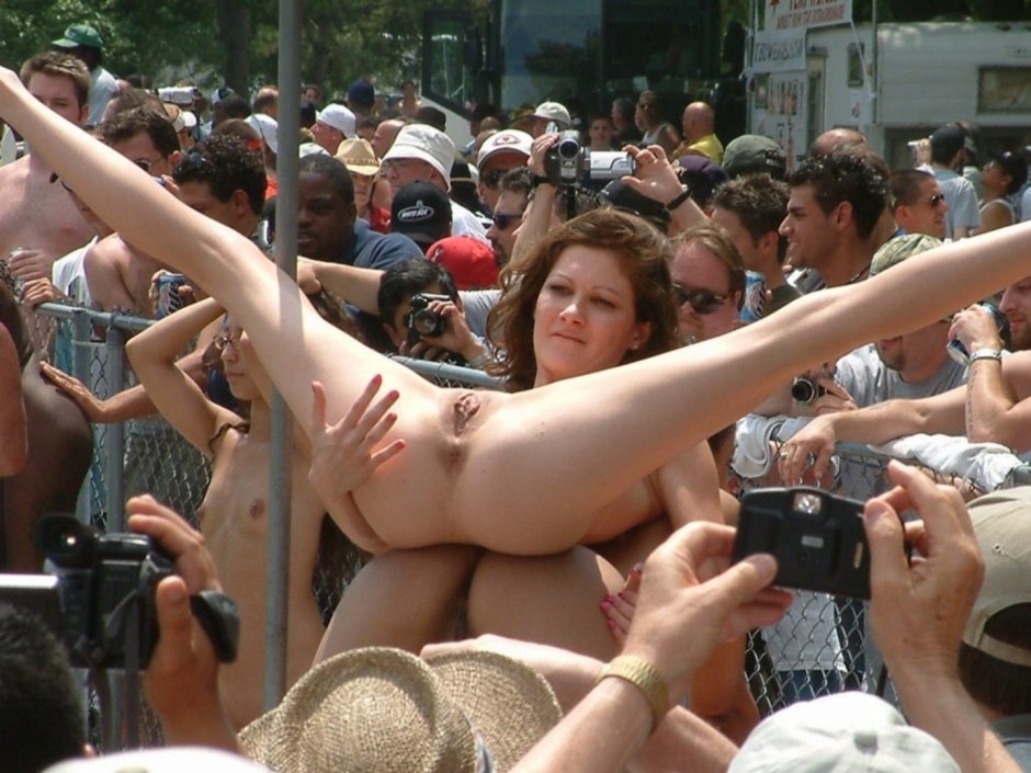 Best of Nude in a crowd