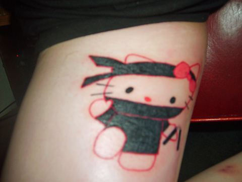 bupe kalumba recommends tattoo ninja kitty pic