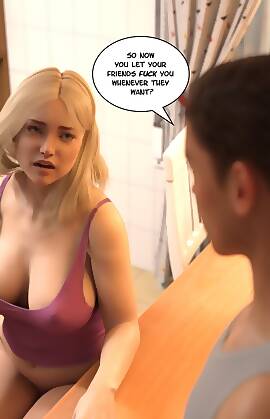 3d Comic Pron bodystocking butt