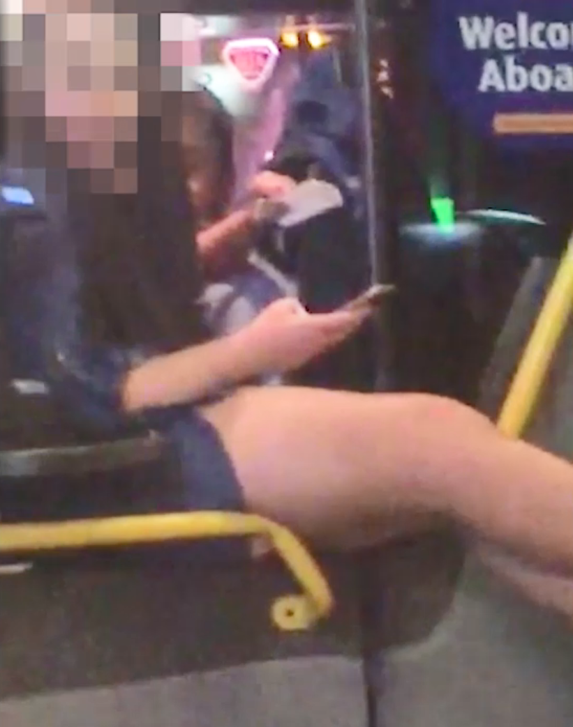 Women Groped On Bus sexy version