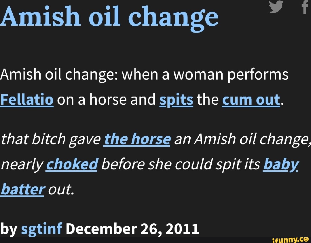 cole avery fitzgerald recommends amish oil change video pic