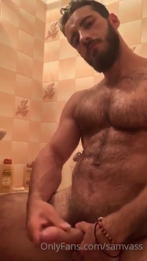 Best of Hairy hunk jerking off