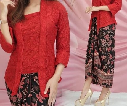 ashley mabus share kebaya merah full photos