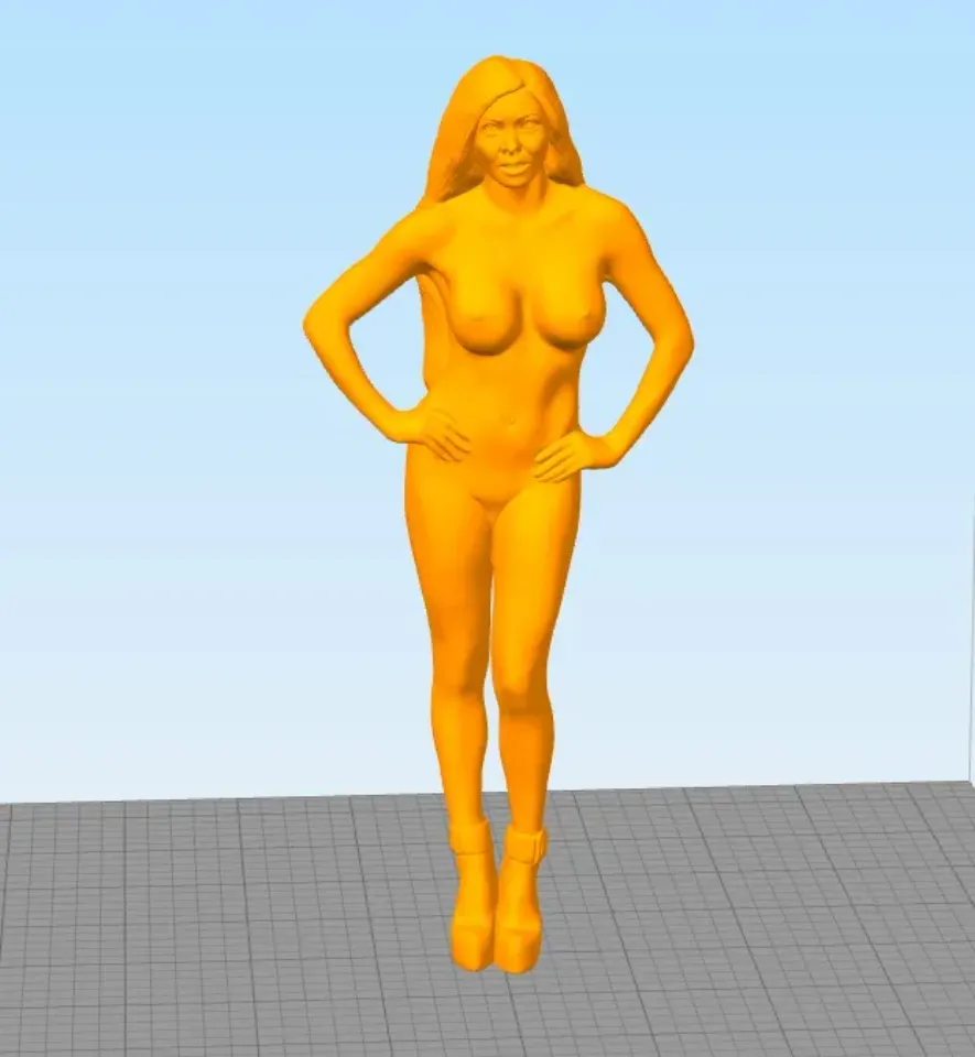 nude woman 3d model