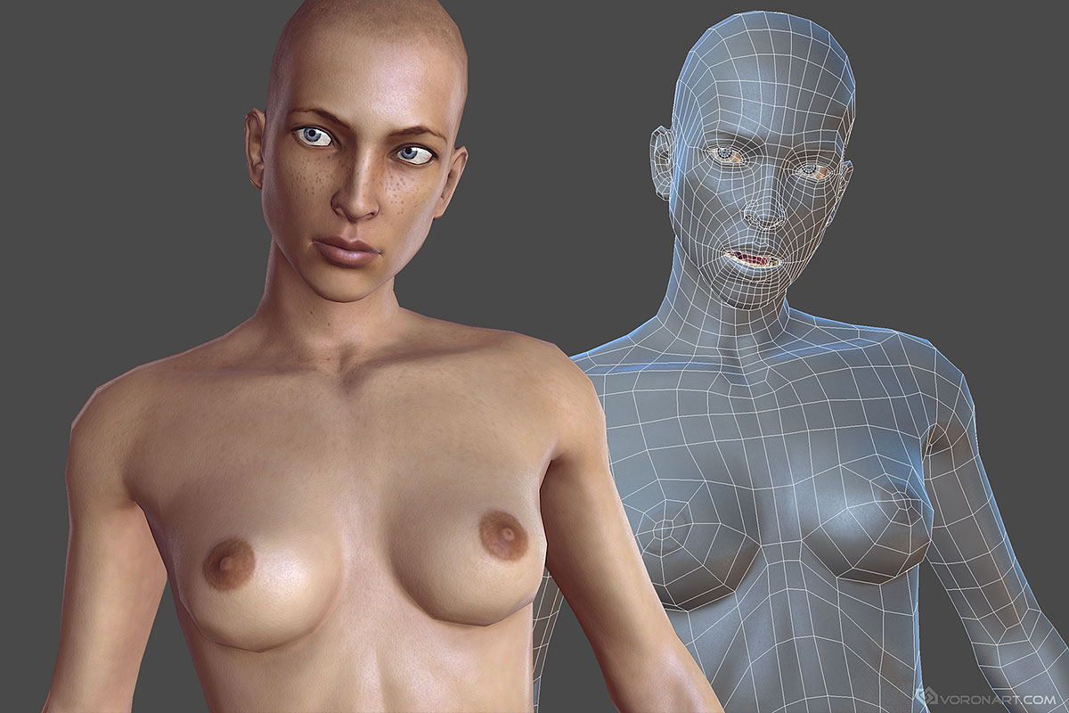 april hodson recommends Nude Woman 3d Model