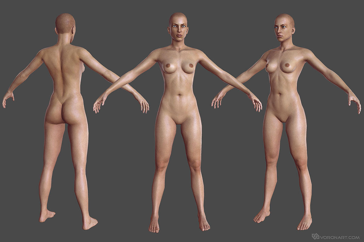 aaron padgett recommends Nude Woman 3d Model