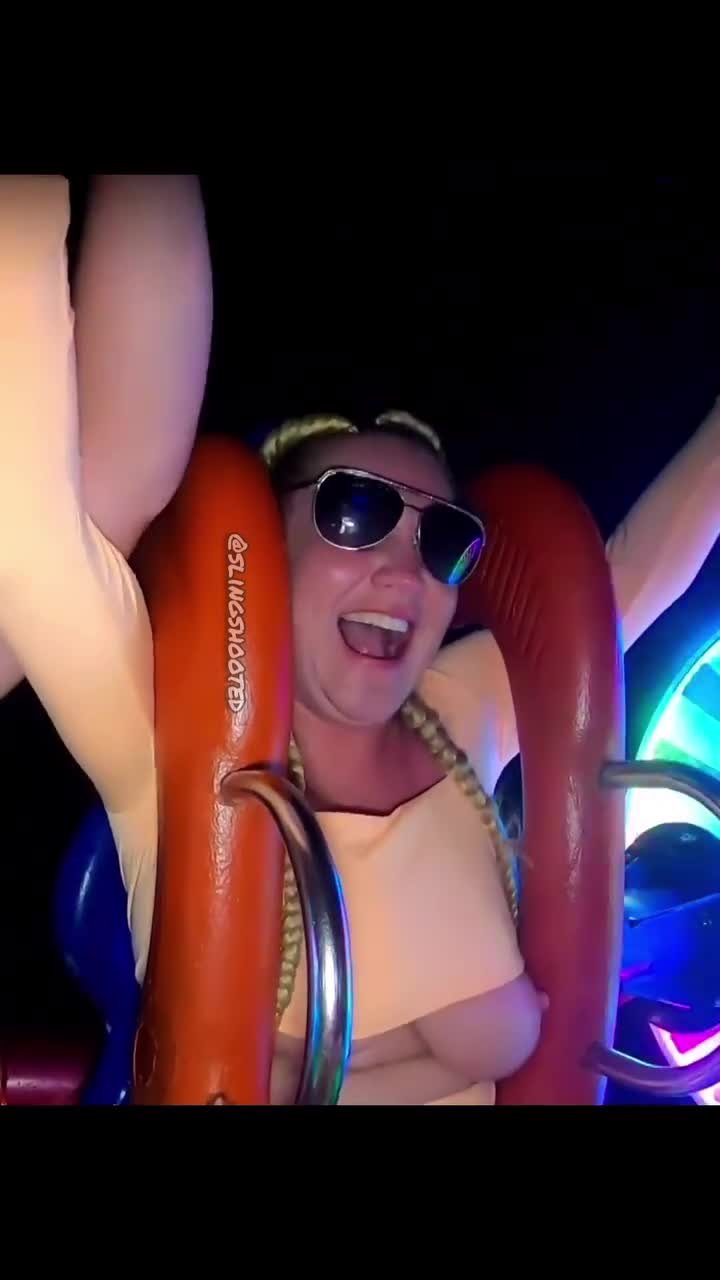 ajith shantha recommends tits come out on slingshot ride pic