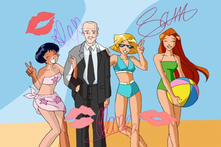 brenden sheridan share totally spies beach photos